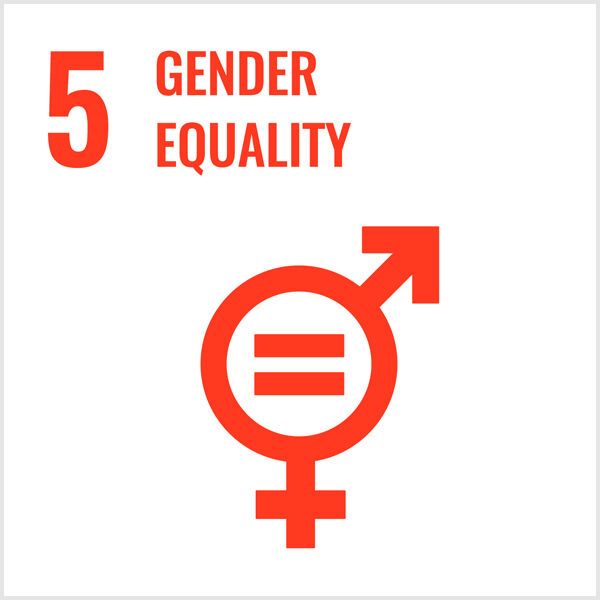 #5 gender equality with icon in orange