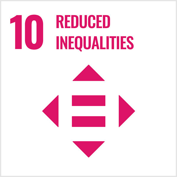 #10 reduced inequalities with icon in pink